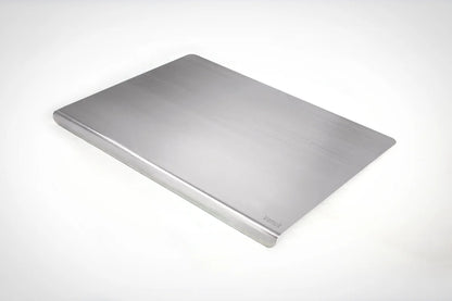 VenuX premium stainless steel chopping board – polished rustproof antibacterial cutting board with smooth surface and rounded edges – heavy duty kitchen chopping board for vegetables meat fruits making chapati rotis and many more India